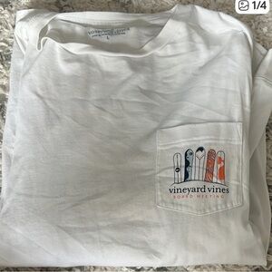 Vineyard Vines White Long Sleeve Tee